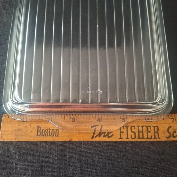 Pyrex 503-C Refrigerator Dish Clear Glass Replacement Lid Only All-Over Rib Top - Picture 4 of 6